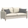 Coussins de canapé 2 pcs Gris foncé 60 x 40 cm tissu 521550521550