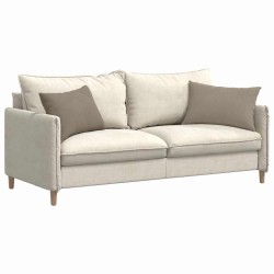Coussins de canapé 2 pcs Taupe 60 x 40 cm tissu 521551521551