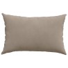 Coussins de canapé 2 pcs Taupe 60 x 40 cm tissu 521551521551