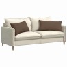 Coussins de canapé 2 pcs Marron 80 x 40 cm tissu 521552521552