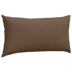 Coussins de canapé 2 pcs Marron 80 x 40 cm tissu 521552521552