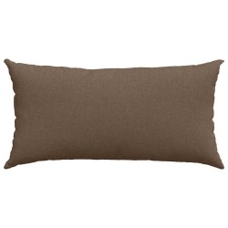 Coussins de canapé 2 pcs Marron 80 x 40 cm tissu 521552521552