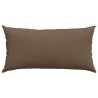 Coussins de canapé 2 pcs Marron 80 x 40 cm tissu 521552521552