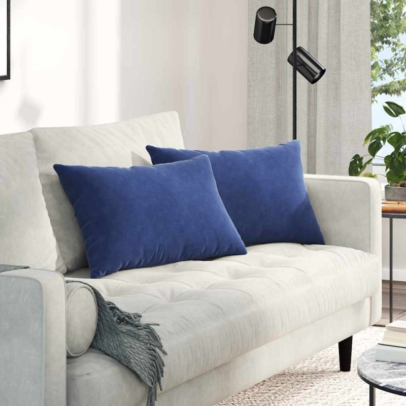 Coussins de canapé 2 pcs Bleu police 60 x 40 cm 521553521553