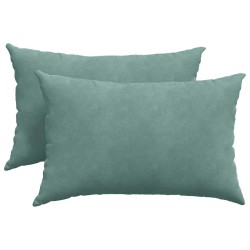 Coussins de canapé 2 pcs Vert Mer 60 x 40 cm 521554521554