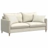 Coussins de canapé 2 pcs Crème 60 x 40 cm 521555521555