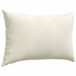 Coussins de canapé 2 pcs Crème 60 x 40 cm 521555521555