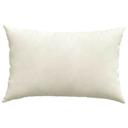 Coussins de canapé 2 pcs Crème 60 x 40 cm 521555521555