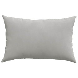 Coussins de canapé 2 pcs Gris clair 60 x 40 cm tissu 521556521556