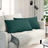 Coussins de canapé 2 pcs Vert foncé 80 x 40 cm tissu 521557521557