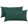 Coussins de canapé 2 pcs Vert foncé 80 x 40 cm tissu 521557521557
