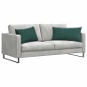 Coussins de canapé 2 pcs Vert foncé 80 x 40 cm tissu 521557521557