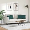 Coussins de canapé 2 pcs Vert foncé 80 x 40 cm tissu 521557521557
