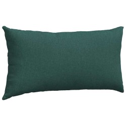 Coussins de canapé 2 pcs Vert foncé 80 x 40 cm tissu 521557521557