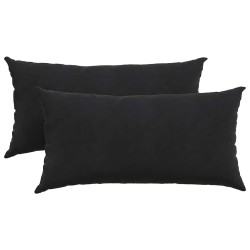 Coussins de canapé 2 pcs Noir 80 x 40 cm 521558521558