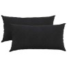Coussins de canapé 2 pcs Noir 80 x 40 cm 521558521558