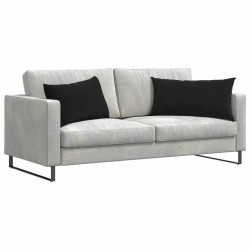 Coussins de canapé 2 pcs Noir 80 x 40 cm 521558521558