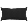 Coussins de canapé 2 pcs Noir 80 x 40 cm 521558521558