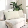 Coussins de canapé 2 pcs Crème 80 x 40 cm 521560521560