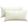 Coussins de canapé 2 pcs Crème 80 x 40 cm 521560521560