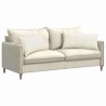 Coussins de canapé 2 pcs Crème 80 x 40 cm 521560521560