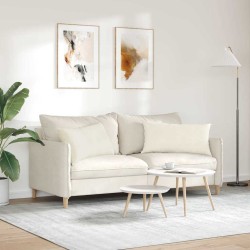 Coussins de canapé 2 pcs Crème 80 x 40 cm 521560521560