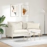 Coussins de canapé 2 pcs Crème 80 x 40 cm 521560521560