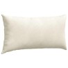 Coussins de canapé 2 pcs Crème 80 x 40 cm 521560521560