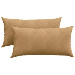 Coussins de canapé 2 pcs Marron 80 x 40 cm 521561521561