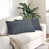Coussins de canapé 2 pcs Gris foncé 80 x 40 cm 521562521562
