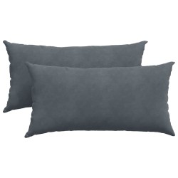 Coussins de canapé 2 pcs Gris foncé 80 x 40 cm 521562521562