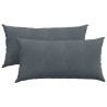 Coussins de canapé 2 pcs Gris foncé 80 x 40 cm 521562521562