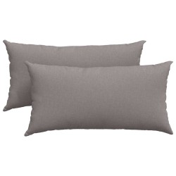 Coussins de canapé 2 pcs Taupe 80 x 40 cm tissu 521563521563