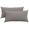 Coussins de canapé 2 pcs Taupe 80 x 40 cm tissu 521563521563