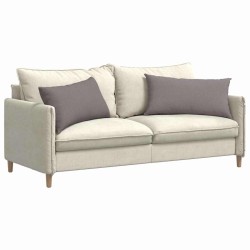 Coussins de canapé 2 pcs Taupe 80 x 40 cm tissu 521563521563