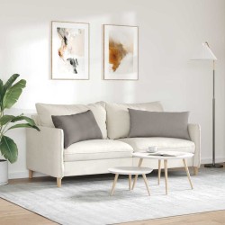 Coussins de canapé 2 pcs Taupe 80 x 40 cm tissu 521563521563
