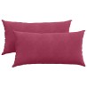 Coussins de canapé 2 pcs Bordeaux 80 x 40 cm 521564521564