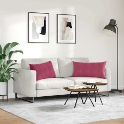 Coussins de canapé 2 pcs Bordeaux 80 x 40 cm 521564521564