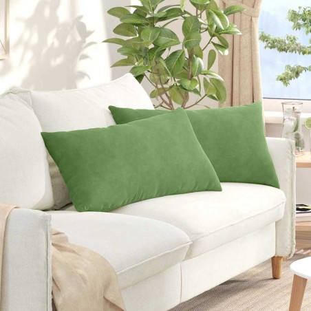 Coussins de canapé 2 pcs Vert clair 80 x 40 cm 521566521566
