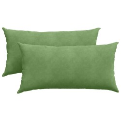 Coussins de canapé 2 pcs Vert clair 80 x 40 cm 521566521566
