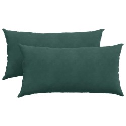 Coussins de canapé 2 pcs Vert foncé 80 x 40 cm 521567521567