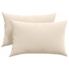 Coussins de canapé 2 pcs Beige 60 x 40 cm tissu 521617521617