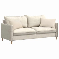 Coussins de canapé 2 pcs Beige 60 x 40 cm tissu 521617521617