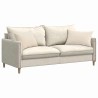 Coussins de canapé 2 pcs Beige 60 x 40 cm tissu 521617521617
