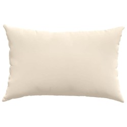 Coussins de canapé 2 pcs Beige 60 x 40 cm tissu 521617521617