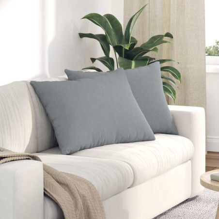 Coussins de canapé 2 pcs Gris clair 70 x 50 cm tissu 521619521619