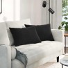 Coussins de canapé 2 pcs Noir 60 x 40 cm 521621521621