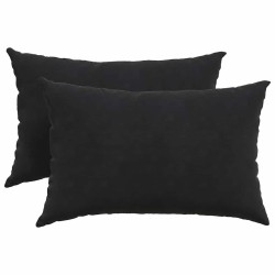 Coussins de canapé 2 pcs Noir 60 x 40 cm 521621521621