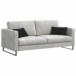 Coussins de canapé 2 pcs Noir 50 x 30 cm tissu 521625521625