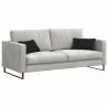 Coussins de canapé 2 pcs Noir 50 x 30 cm tissu 521625521625
